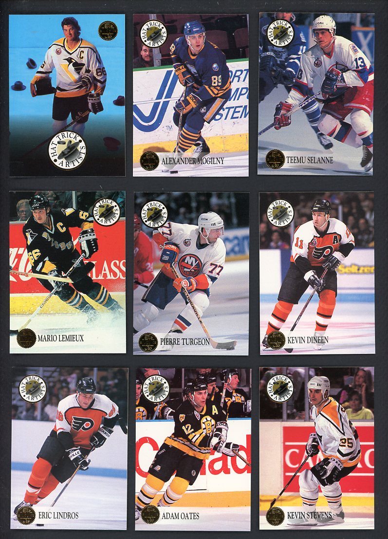 1993 Leaf Hockey Hat Trick Artists Complete Set 560119