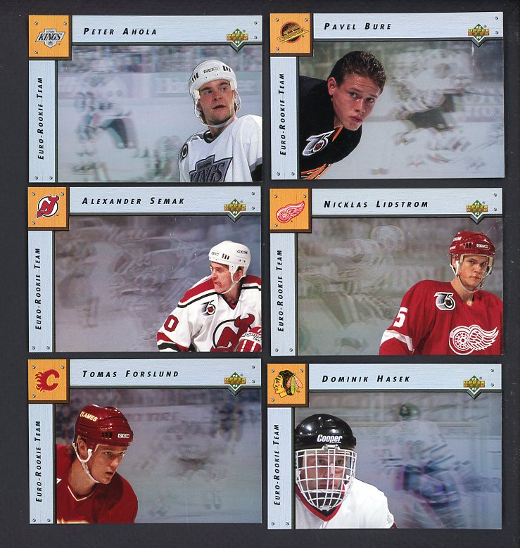 1992 Upper Deck Hockey Euro Rookie Team Complete Set 560132
