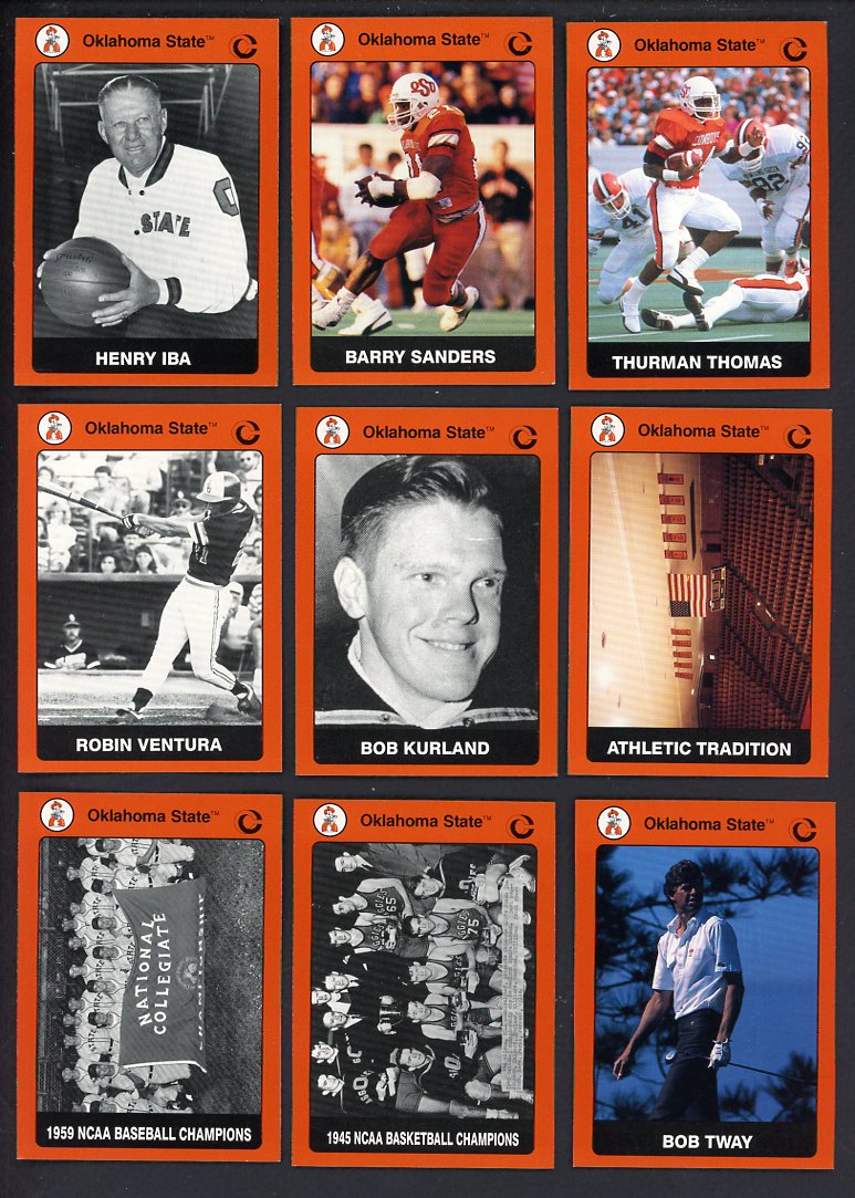 1991 Collegiate Collection Oklahoma State Cowboys Complete Set 560168