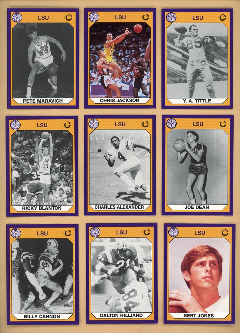 1990 Collegiate Collection LSU Tigers Complete Set 560209