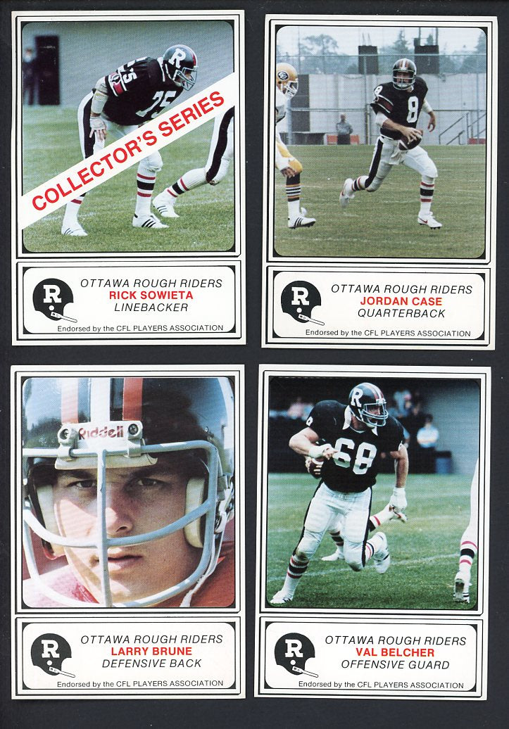 1982 Jogo Ottawa Roughriders Complete Set 560217