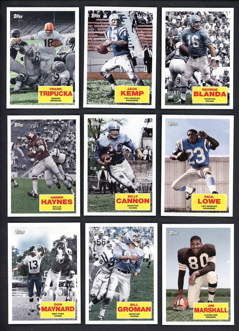 2009 Topps Football Flashback I Complete Set 560224