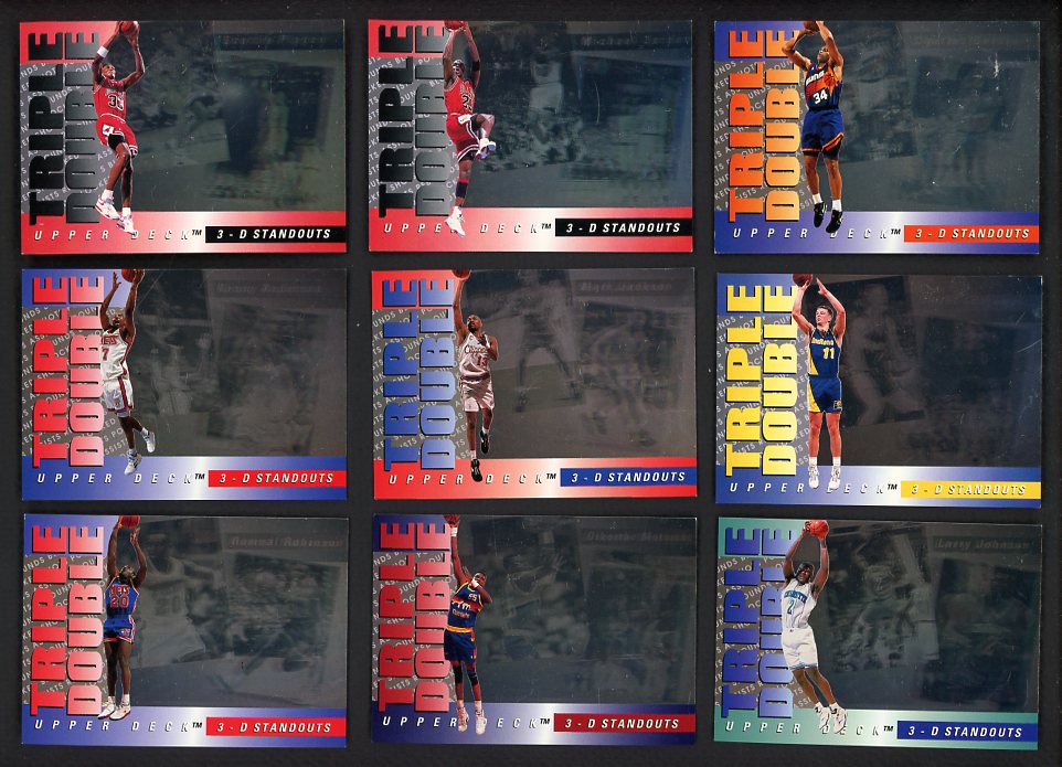 1993 Upper Deck Basketball 3D Standouts Complete Set 560347
