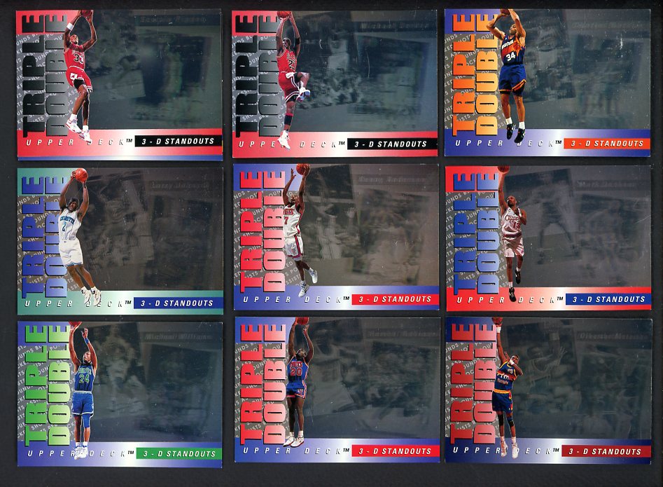 1993 Upper Deck Basketball 3D Standouts Complete Set 560348
