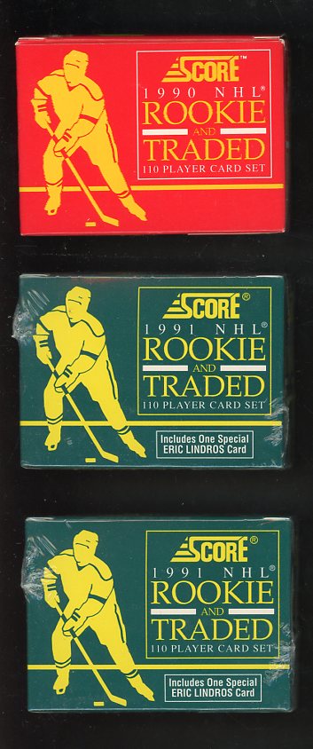 1990 1991 Score Hockey Rookie Traded Complete Set Lot Of 3 560360