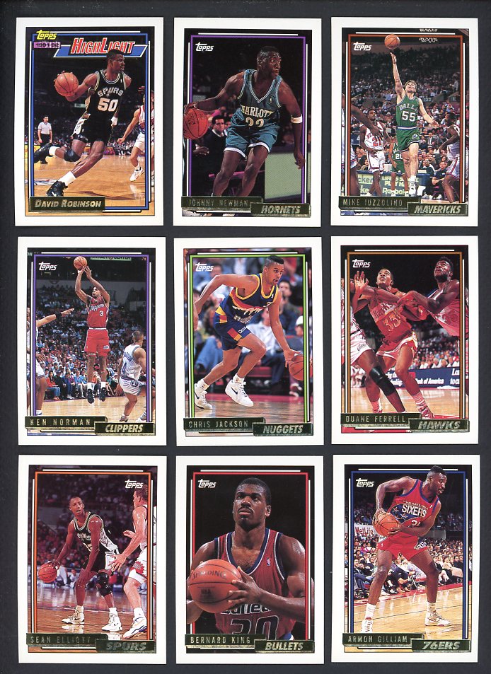 1992 Topps Gold Basketball Lot Of 383 Diff 560406