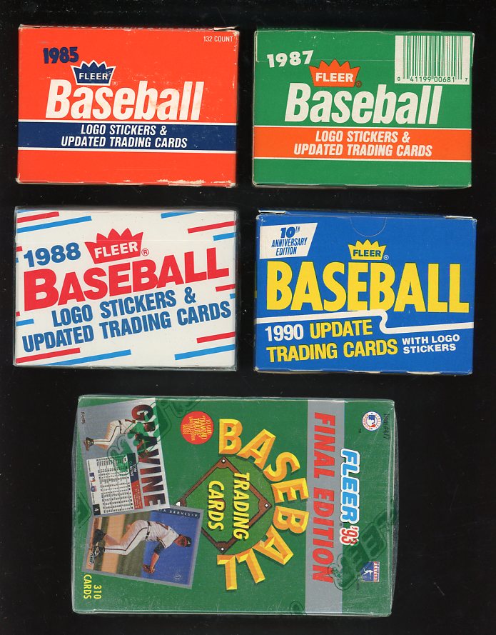 1986-93 Fleer Baseball Update Complete Set Lot Of 6 560458