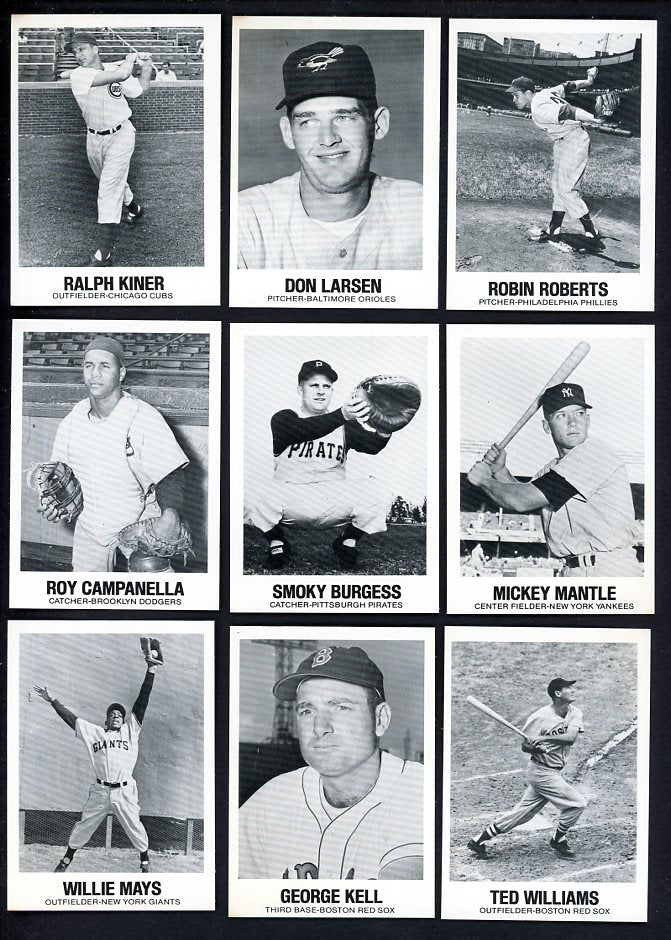 1977 TCMA Renata Galasso Series 1 Complete Set DiMaggio Mantle 560468