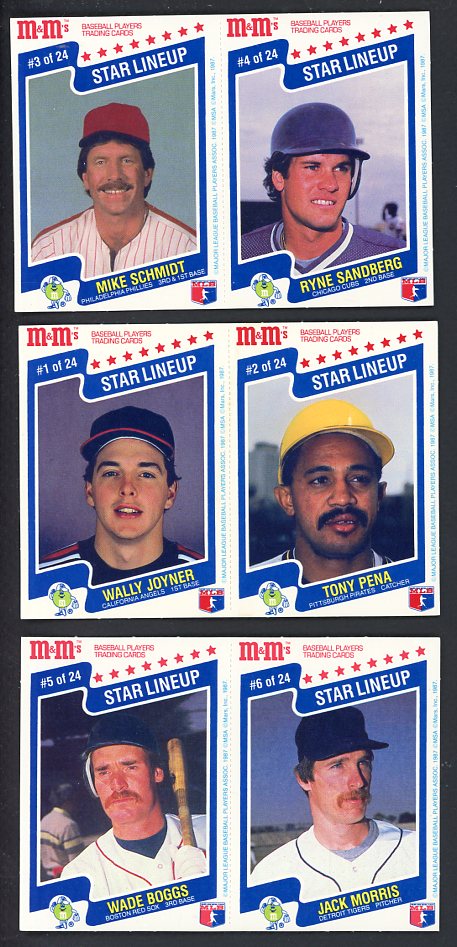 1987 M&M Baseball Complete Set Ripken Ryan Mattingly 560482