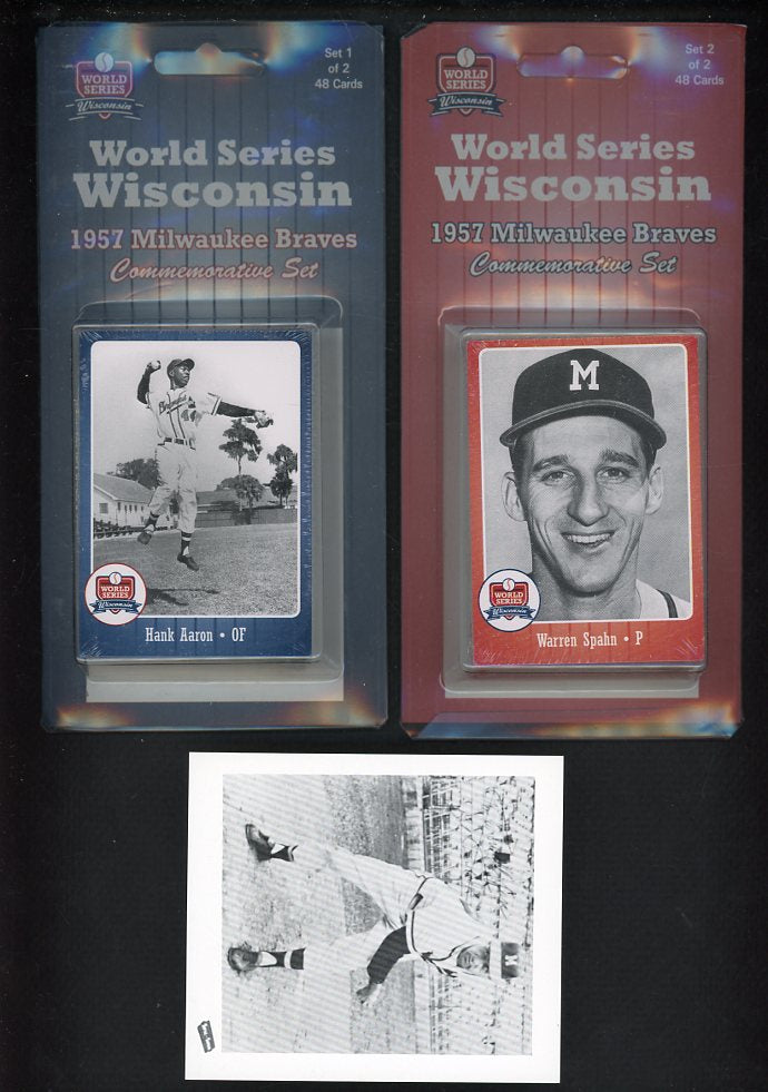 1957 Milwaukee Braves Commemorative Complete Set Lot Of 2 560488