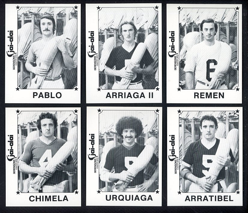 1981 Pepsi Bonanza Hartford Jai Alai Complete Set 560518