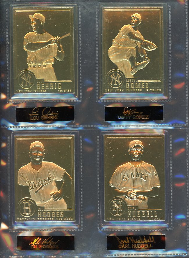 1996 Danbury Mint 22K Gold Baseball Cards Complete Series I 560524