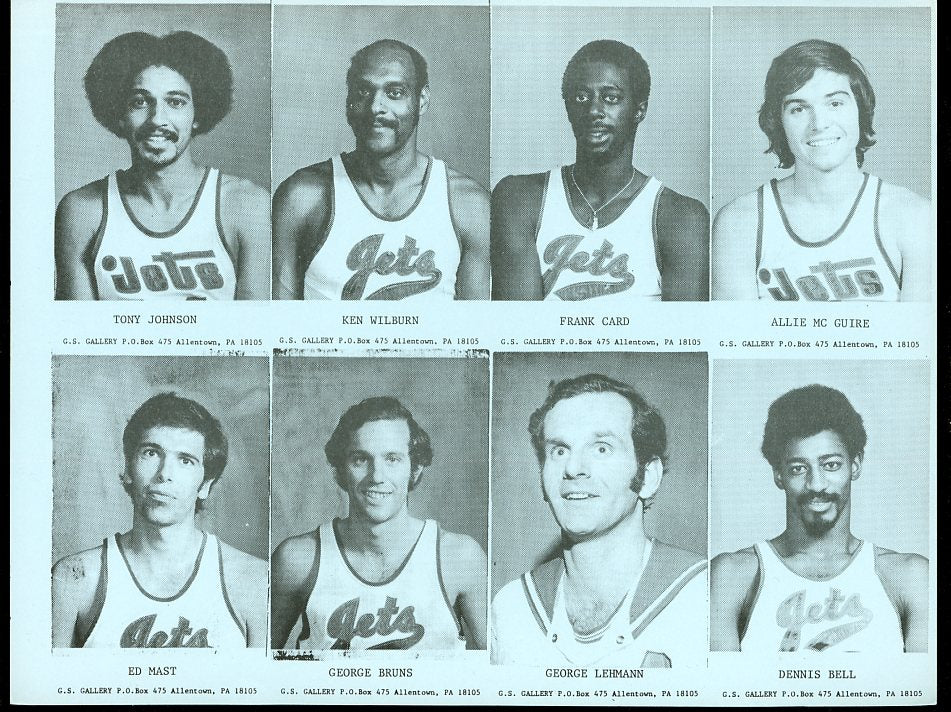 1973 G.S. Gallery Allentown Jets Basketball Complete Set 560535