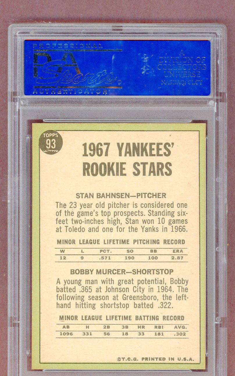 1967 Topps Baseball #093 Bobby Murcer Yankees PSA 6 EX-MT 561443