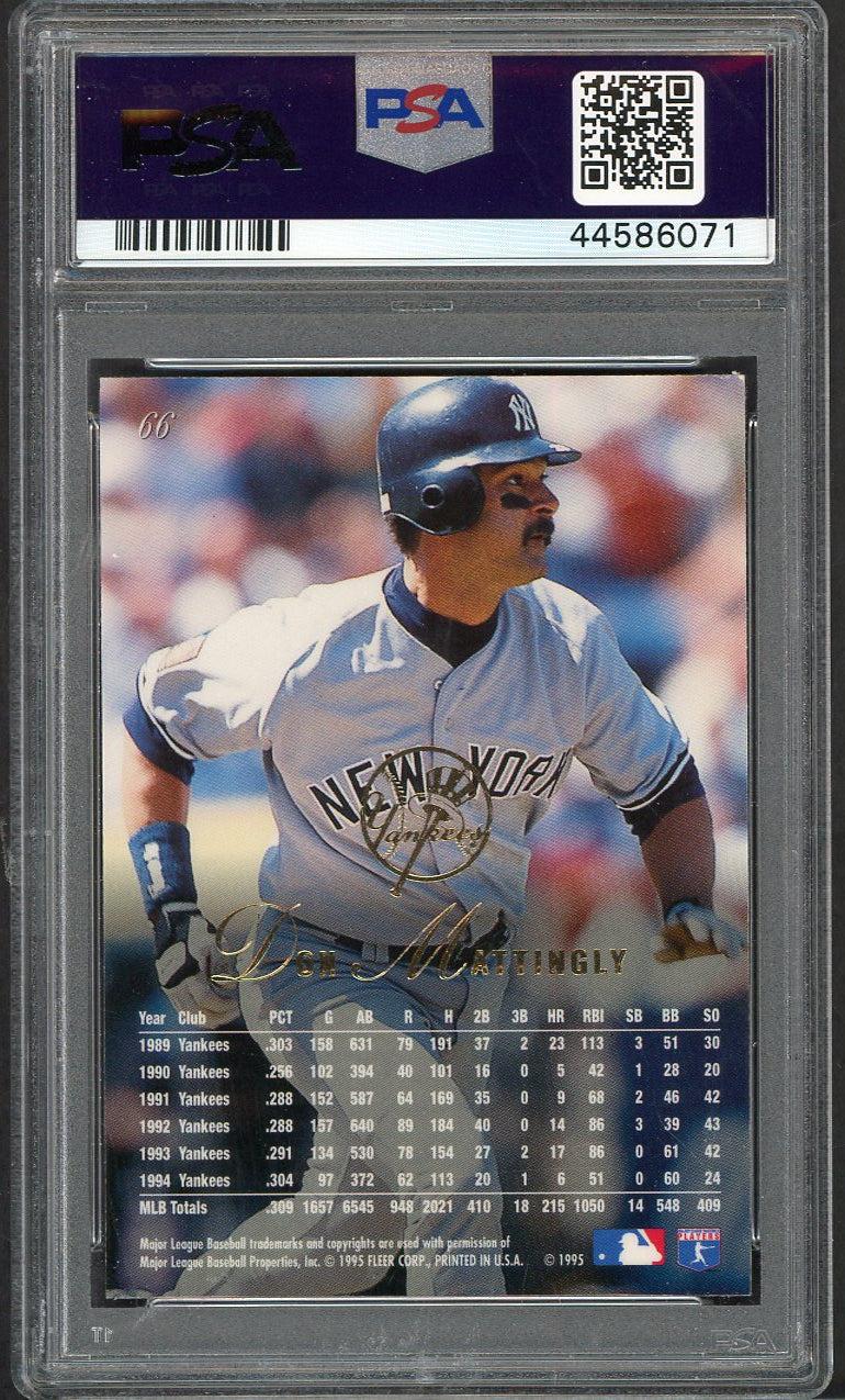 1995 Flair #066 Don Mattingly Yankees PSA 6 EX-MT 562664