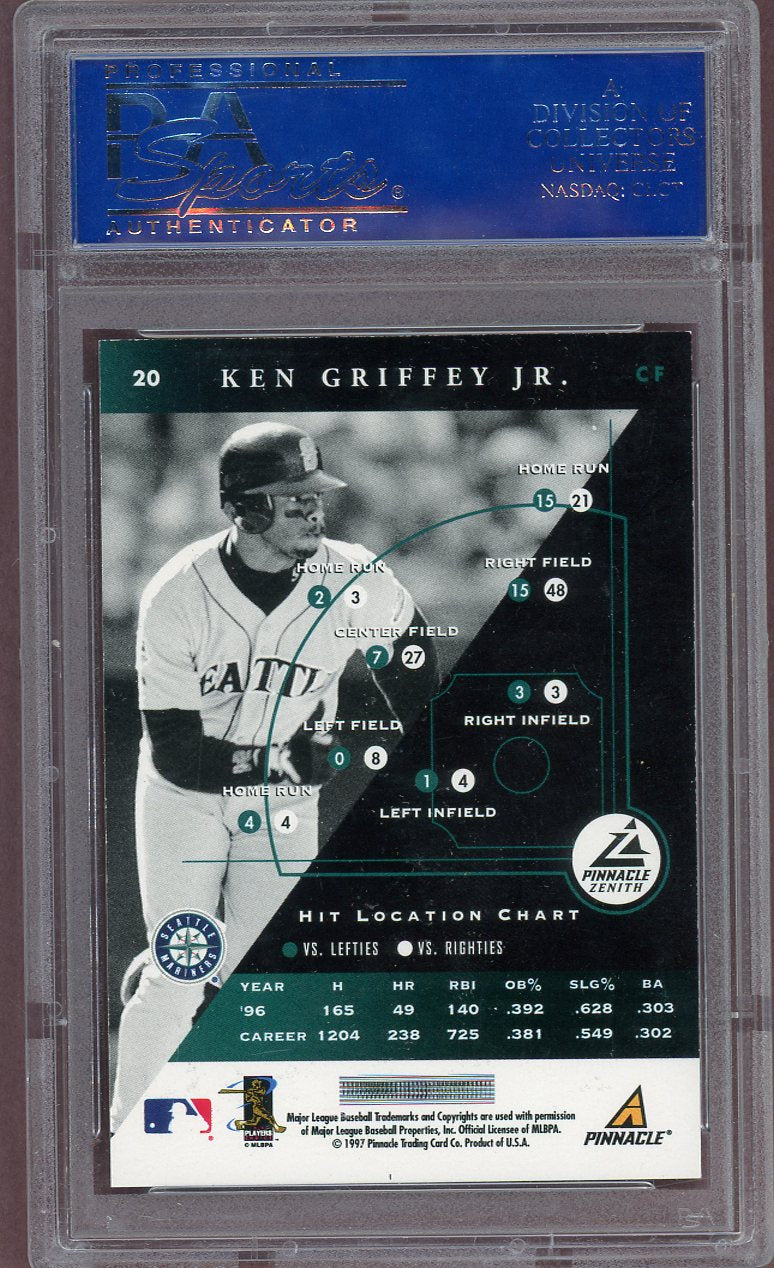 1997 ZENITH #020 KEN GRIFFEY JR. MARINERS PSA 9 MINT 563992