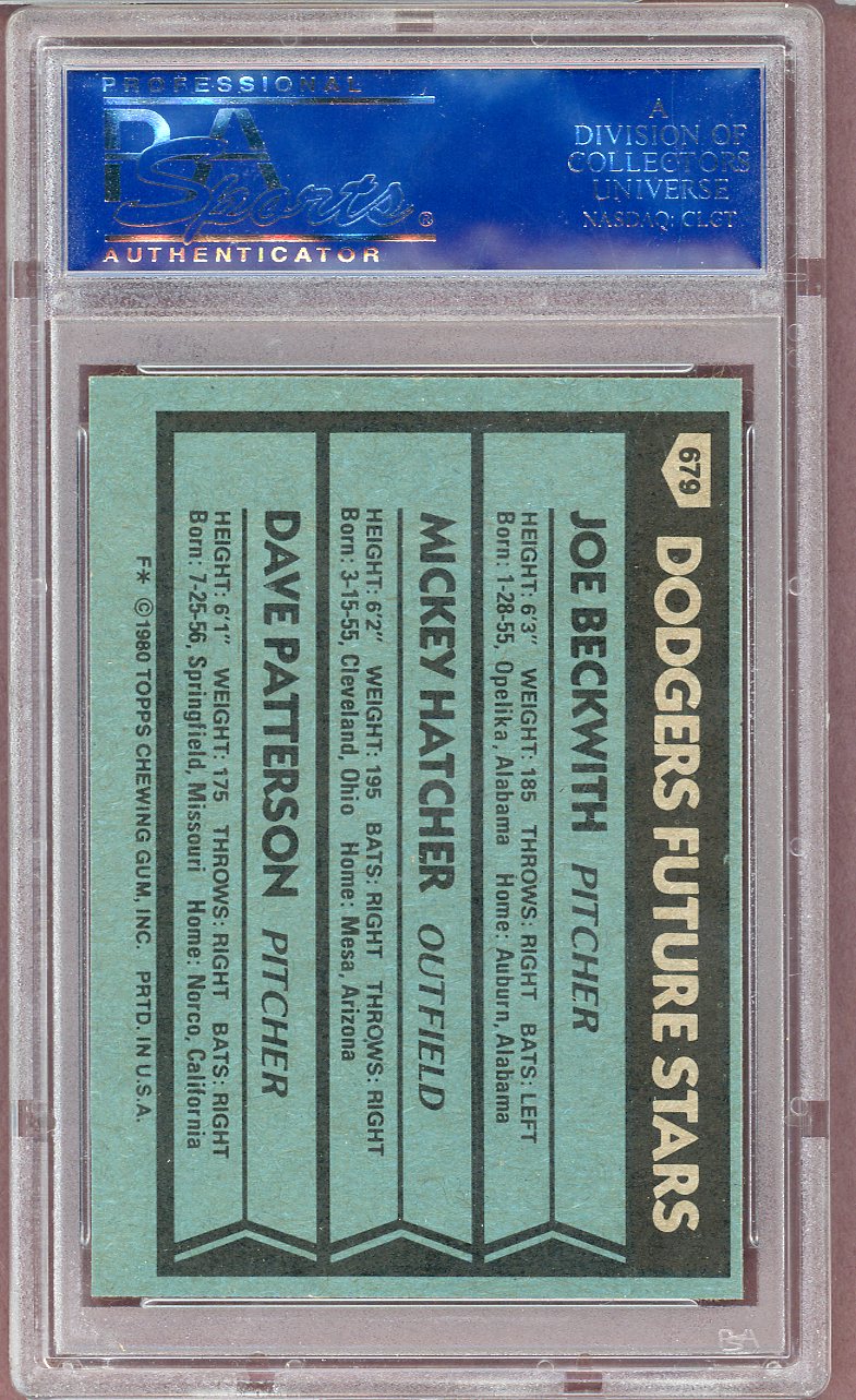 1990 TOPPS #679 DODGERS FUTURE STARS PSA 8 NM-MT 564063