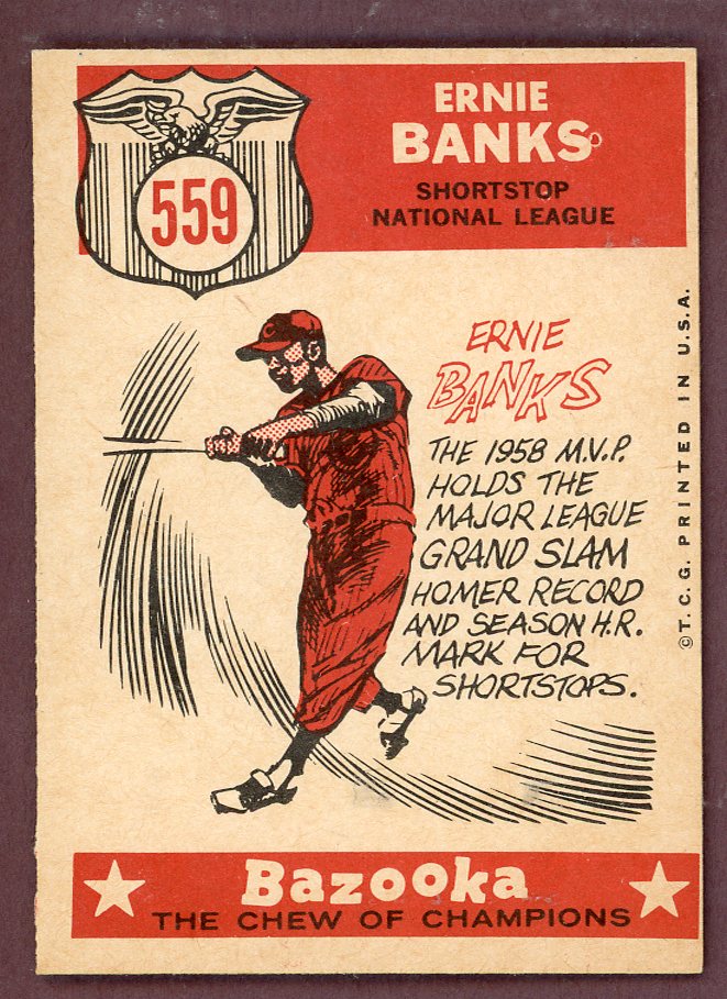 1959 Topps Baseball #559 Ernie Banks A.S. Cubs NR-MT 564450