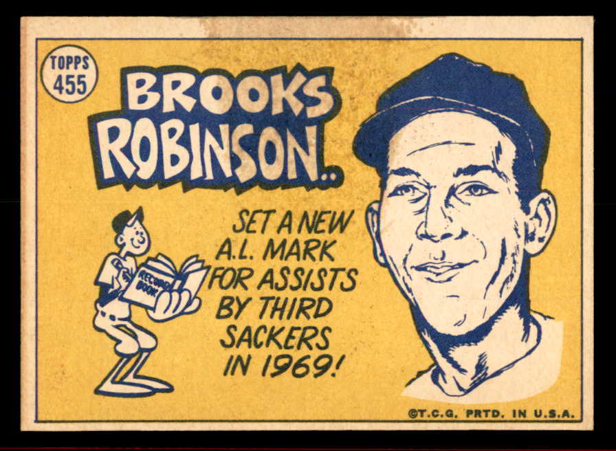 1970 Topps Baseball #455 Brooks Robinson A.S. Orioles EX-MT 566243