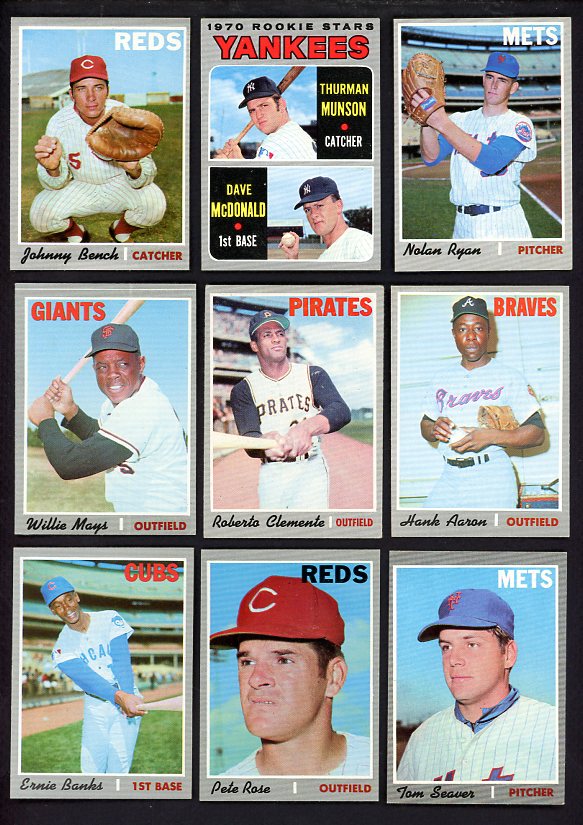 1970 Topps Baseball Complete Set EX-MT/NR-MT Ryan Bench Rose 566438