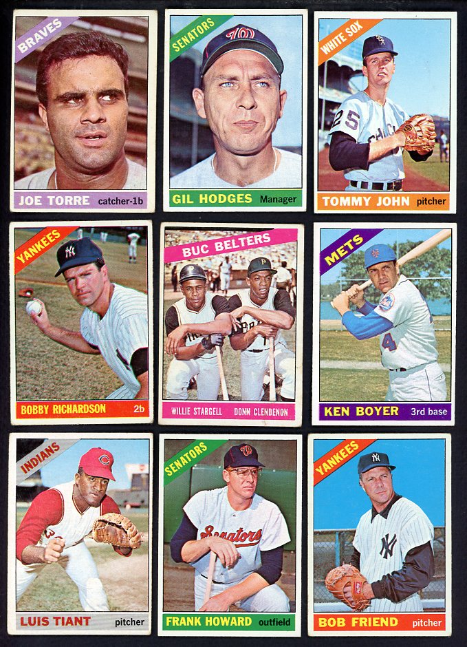 1966 Topps Set Lot 445 Diff EX-MT Richardson Torre Boyer 567102