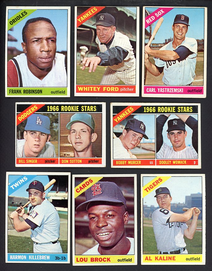1966 Topps Set Lot 495 Diff EX-MT Robinson Ford Kaline 567105