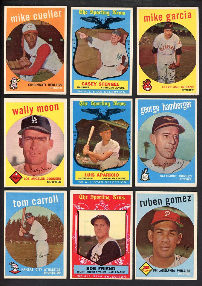 1959 Topps High Number Set Lot 26 Diff EX-MT Stengel Aparicio 567137