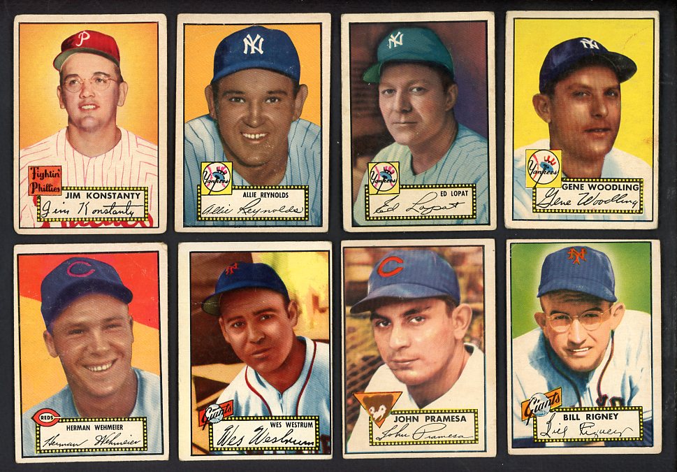 1952 Topps Set Lot 31 Diff VG Reynolds Lopat Jensen 567151