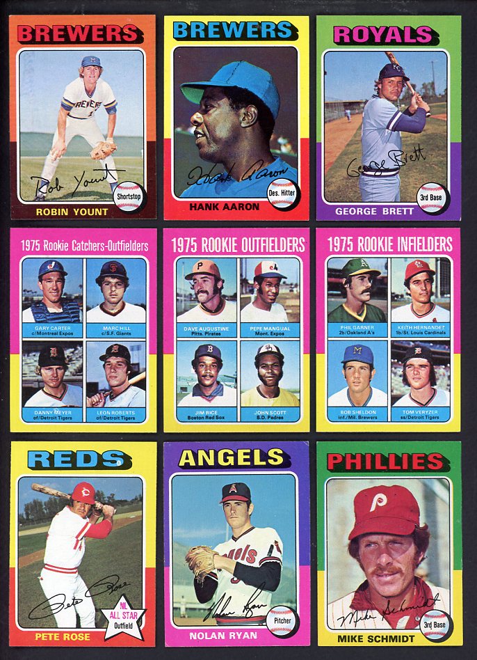 1975 Topps Baseball Complete Set EX-MT/NR-MT Brett Yount Rice 567164