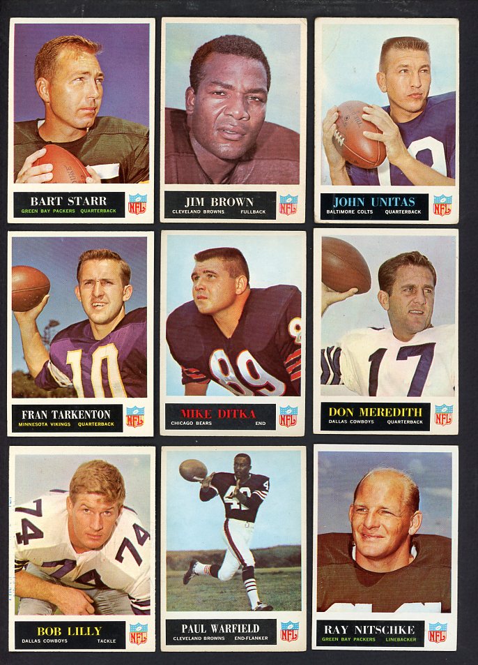 1965 Philadelphia Football Complete Set EX+/EX-MT Brown Unitas 567170