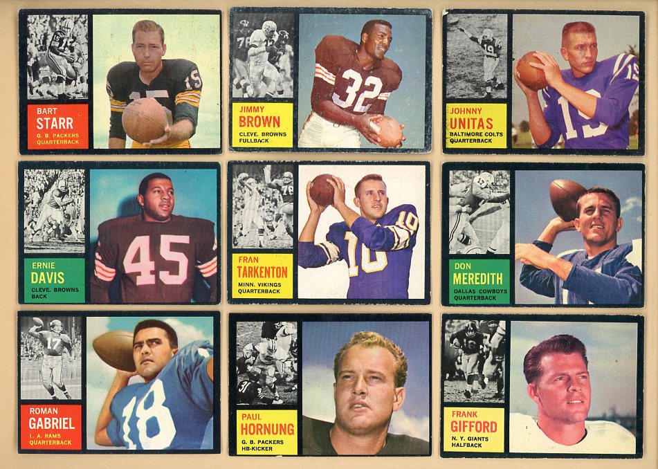 1962 Topps Football Near Complete Set (No Ditka) VG/VG-EX 567175