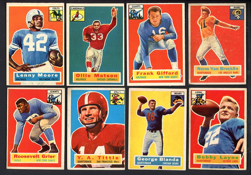 1956 Topps Football Complete Set Low Grade Blanda Gifford 567185