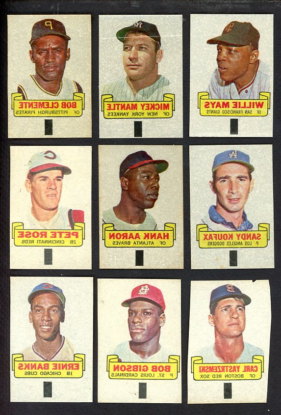 1966 Topps Baseball Rub Offs Complete Set EX Mantle Koufax 567188