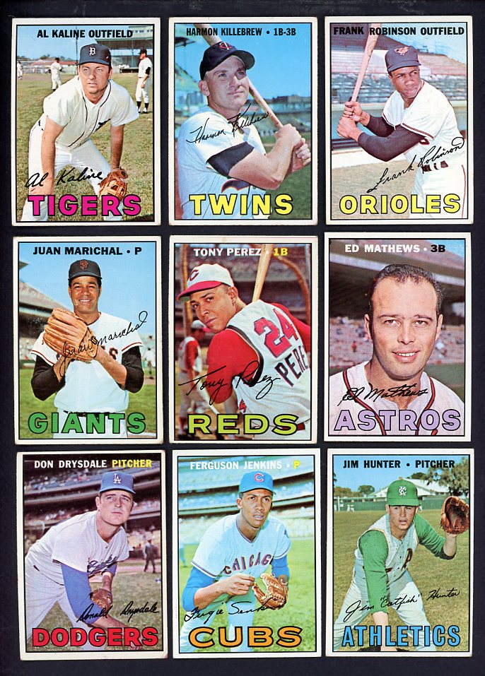 1967 Topps Set Lot 488 Diff Mid Grade Robinson Killebrew Perez 567230