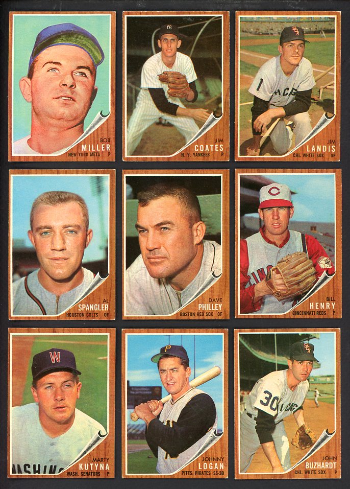 1962 Topps High Number Set Lot 12 Diff EX-MT Coates Miller 567233