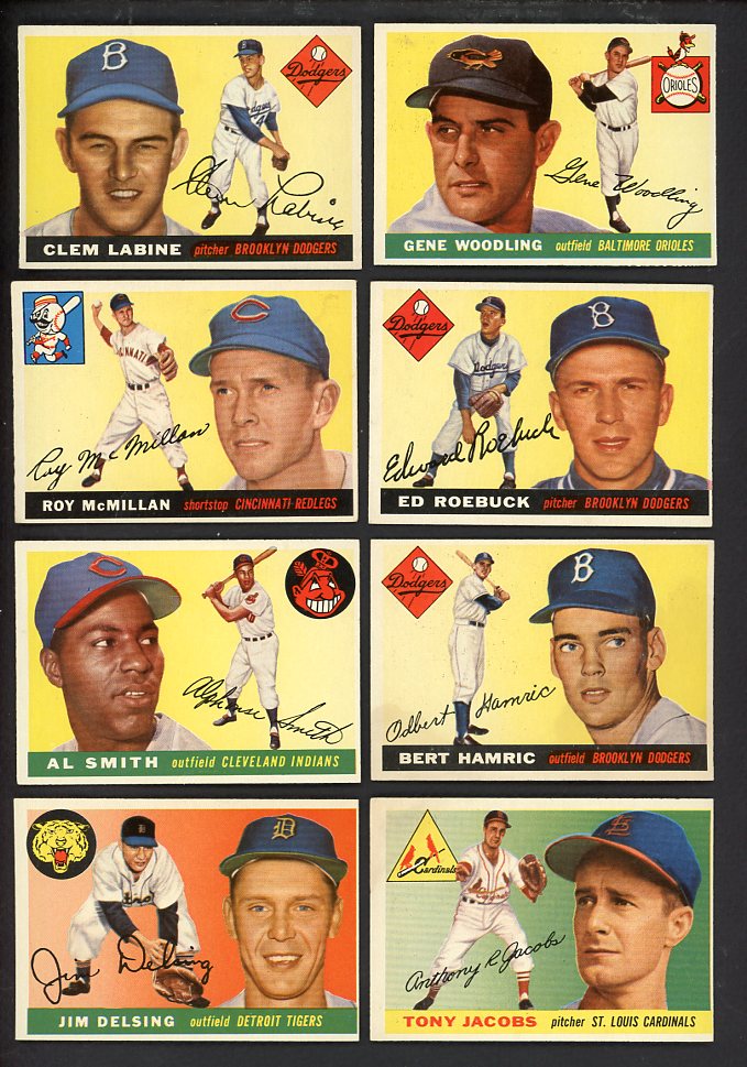 1955 Topps High Number Set Lot 24 Diff EX-MT Labine Woodling 567267