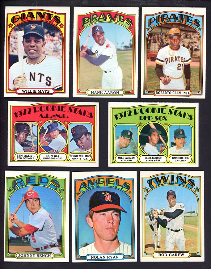1972 Topps Baseball Complete Set EX-MT/NR-MT Clemente Aaron 567521