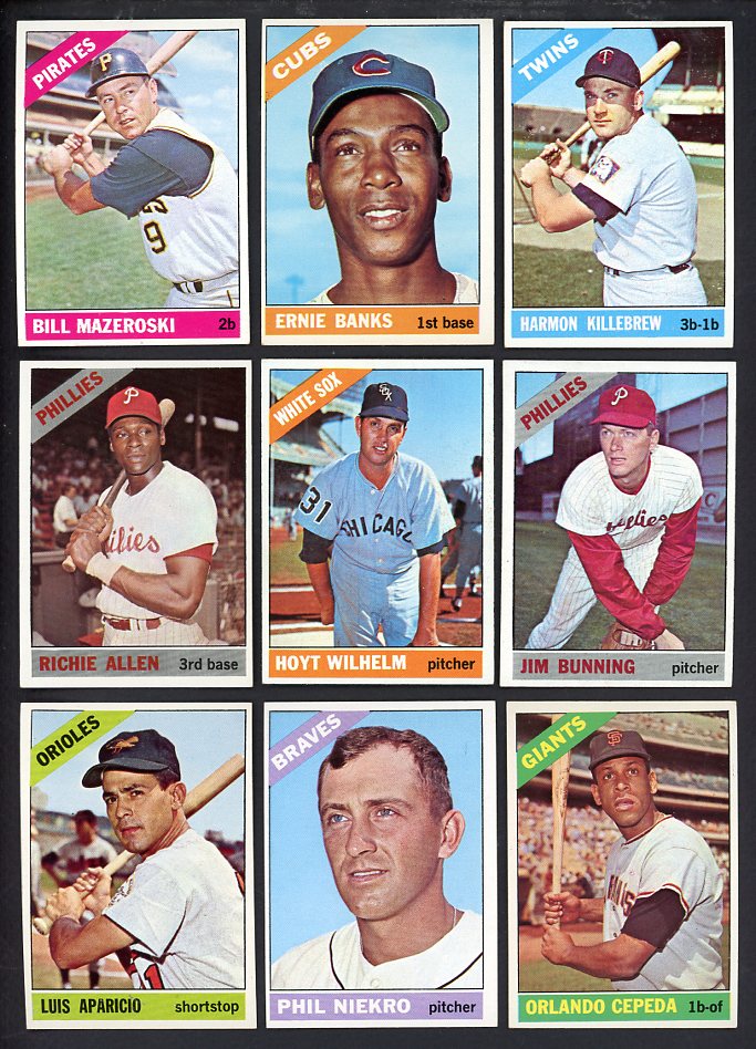 1966 Topps Set Lot 445 Diff EX-MT/NR-MT Killebrew Banks Cepeda 567524