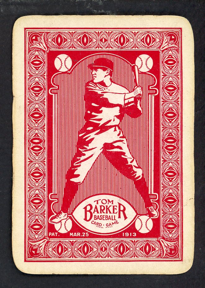1913 Tom Barker Play At Plate (Runner Standing) EX 567642