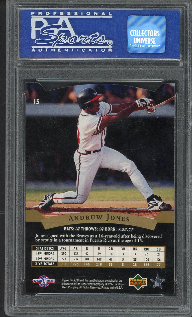 1995 SP Prospects #015 Andruw Jones Braves PSA 8 NM/MT 567817