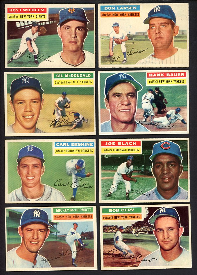 1956 Topps Set Lot 93 Diff EX-MT Wilhelm Larsen McDougald 568189