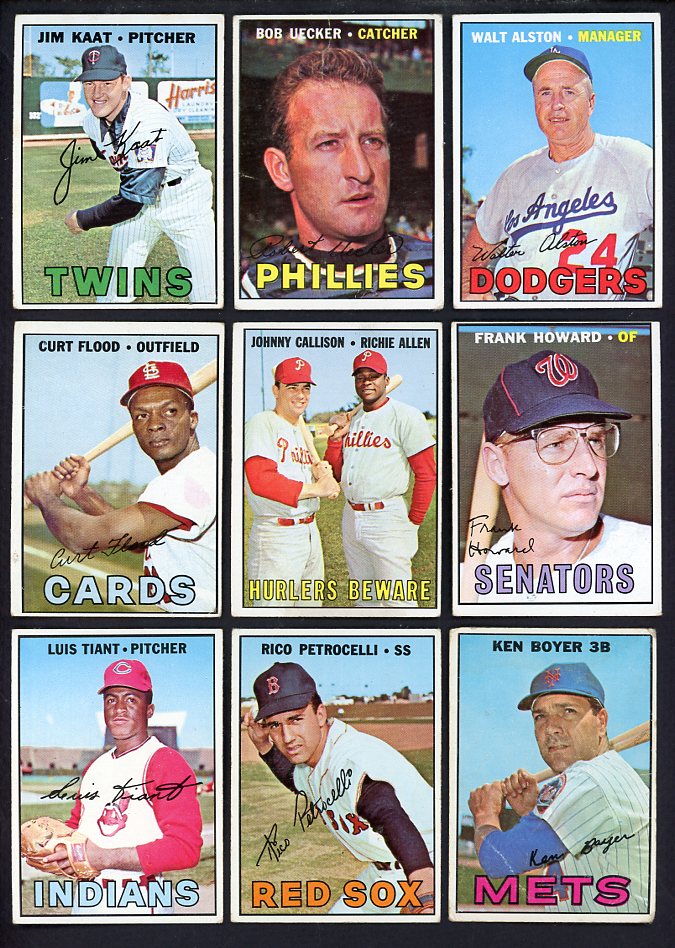 1967 Topps Set Lot 80 Diff VG Uecker Boyer Tiant Kaat 568201