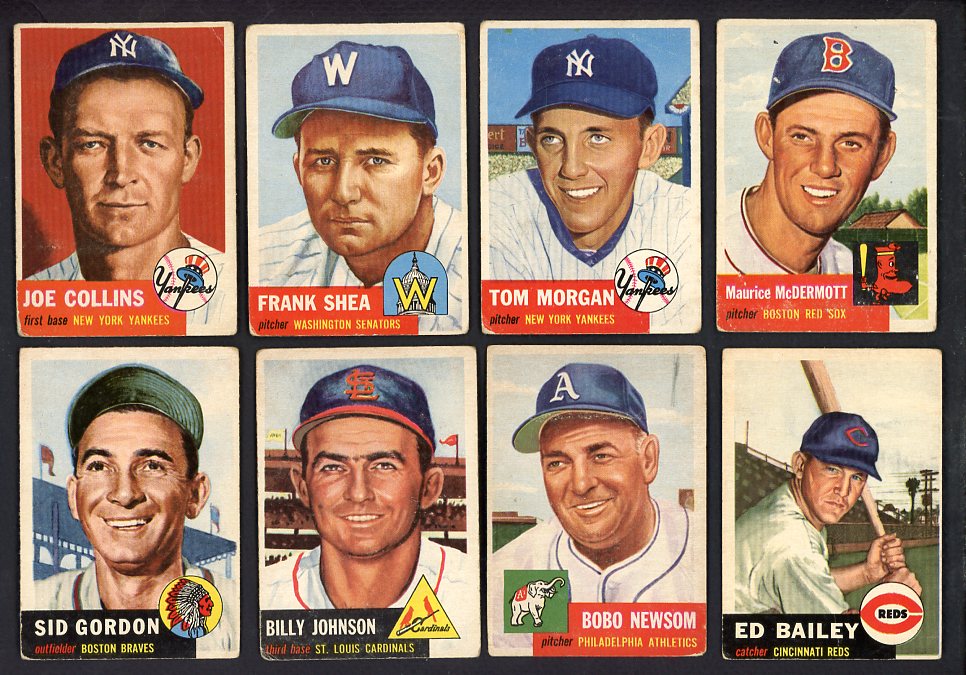 1953 Topps Set Lot 14 Diff VG Collins Gordon Newsom 568215