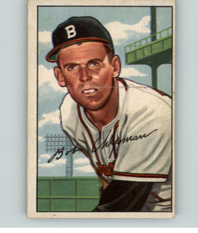 1952 Bowman Baseball #228 Bob Chipman Braves EX-MT 406649