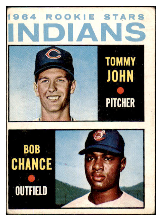 1964 Topps Baseball #146 Tommy John Indians VG 422760