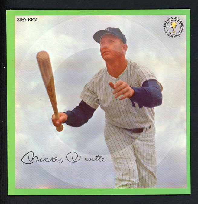 1964 Columbia Auravision Record Mickey Mantle Yankees EX-MT 427414