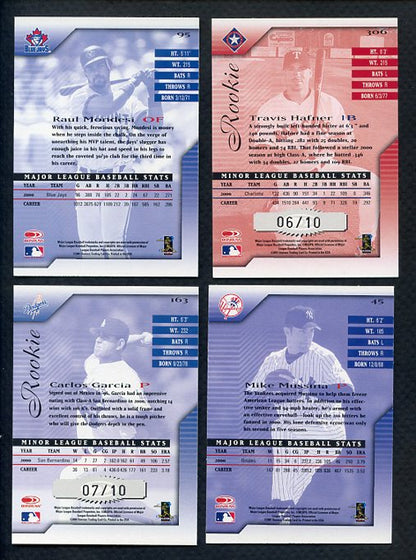 2002 Hawaii Donruss Signature Lot of 4 w/Mussina Mondesi Hafner 357234