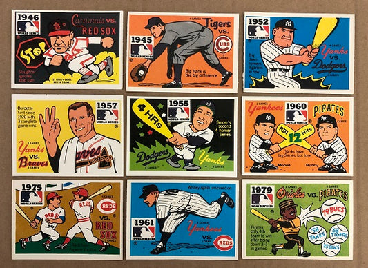 1980 Fleer World Series Logo Stickers Complete Set 390895