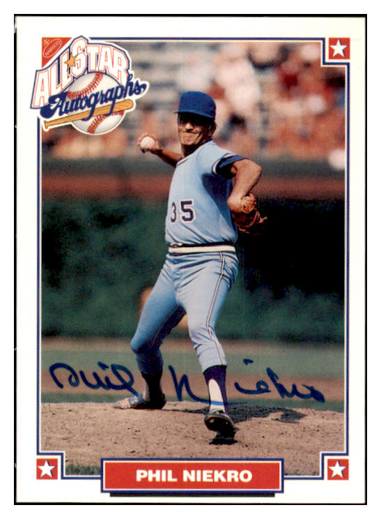 1993 Nabisco Legends Phil Niekro Braves Signed 461656