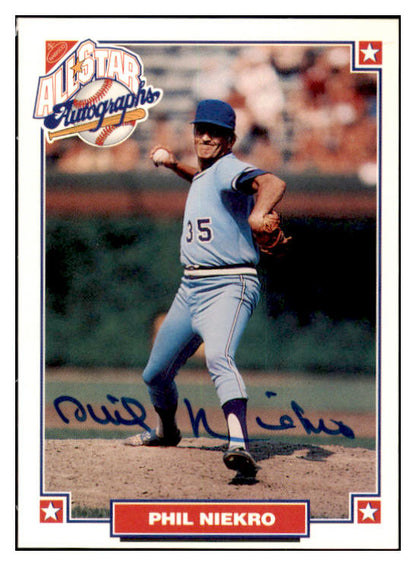 1993 Nabisco Legends Phil Niekro Braves Signed 461656